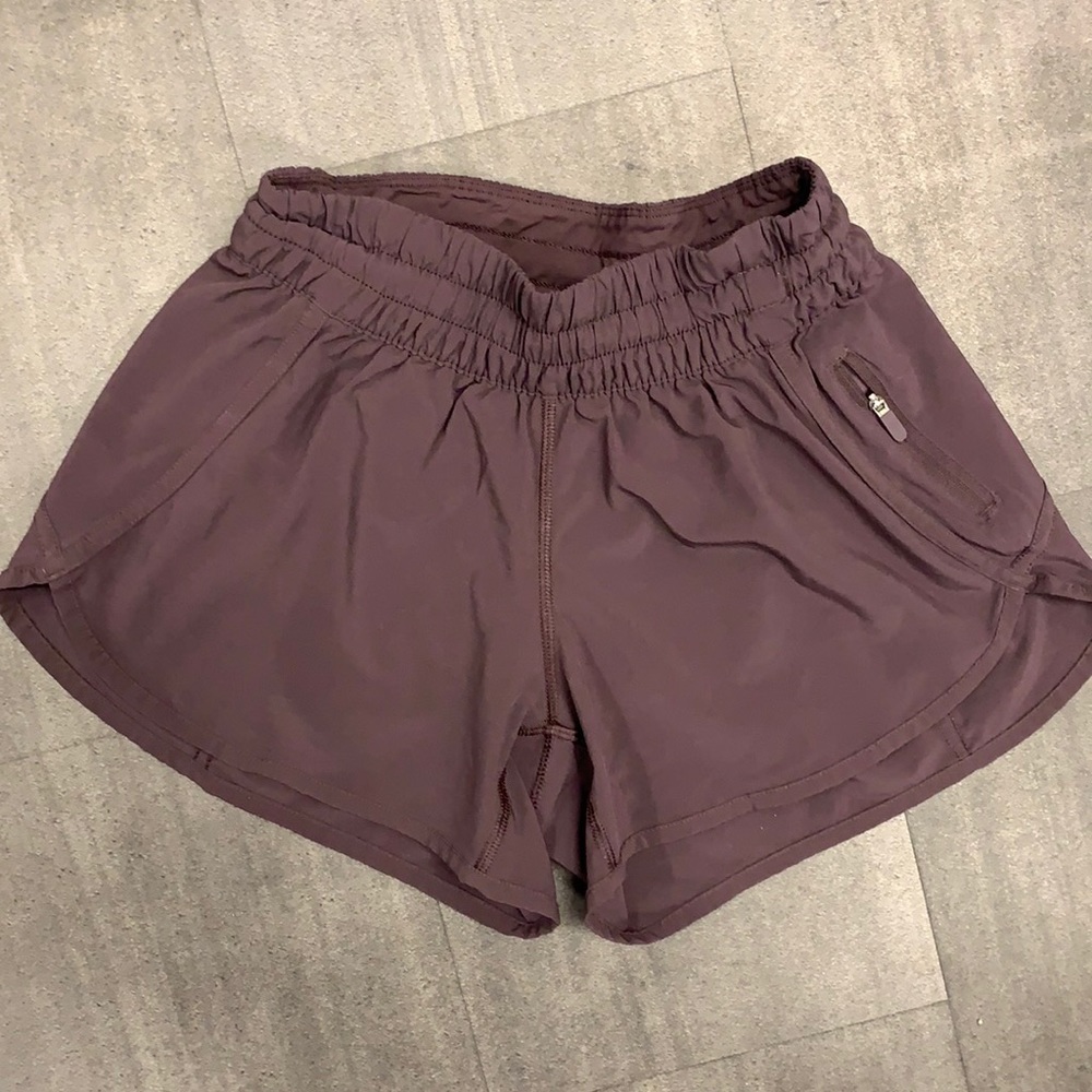 Lululemon Dark smoky purple extra small running shorts